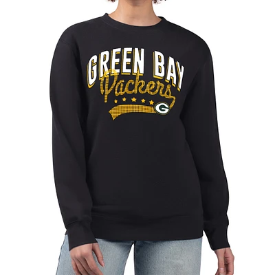 Women's G-III 4Her by Carl Banks Green Bay Packers Filigree Logo Graphic Fleece Pullover Sweatshirt