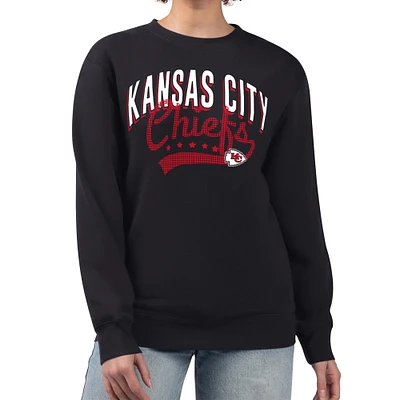 Women's G-III 4Her by Carl Banks Kansas City Chiefs Filigree Logo Graphic Fleece Pullover Sweatshirt