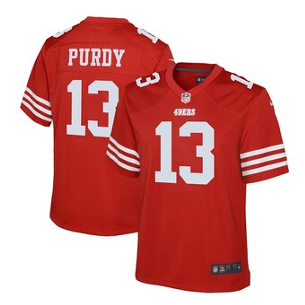 Youth Nike Brock Purdy Scarlet San Francisco 49ers Team Game Jersey