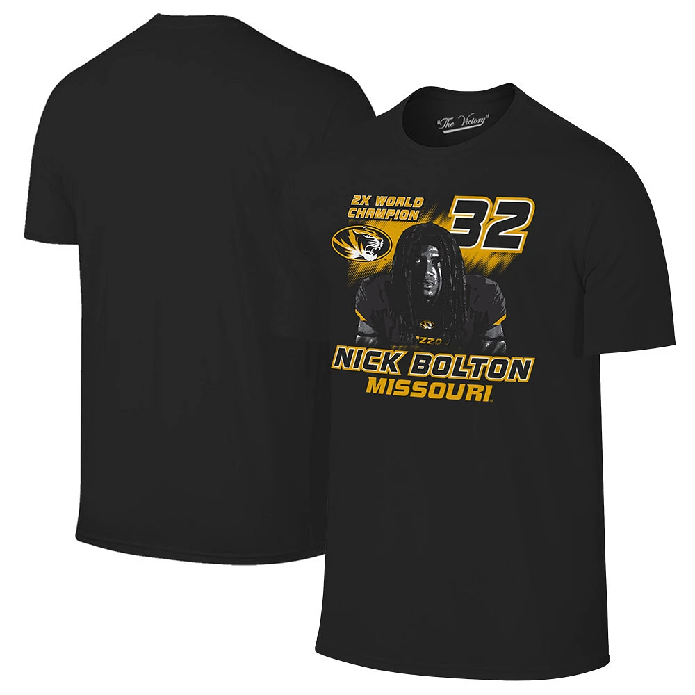 Men's Nick Bolton Black Missouri Tigers Football Past Great T-Shirt