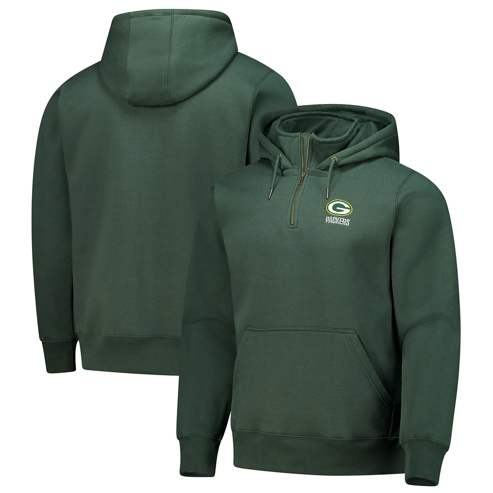 Unisex Dunbrooke Green Bay Packers Defender Quarter-Zip Hoodie