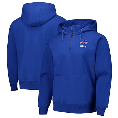 Unisex Dunbrooke Royal Buffalo Bills Defender Quarter-Zip Hoodie