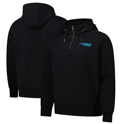 Unisex Dunbrooke Black Carolina Panthers Defender Quarter-Zip Hoodie