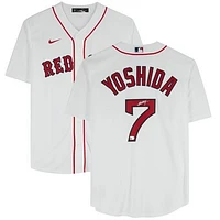 Masataka Yoshida Boston Red Sox Autographed Nike White Replica Jersey