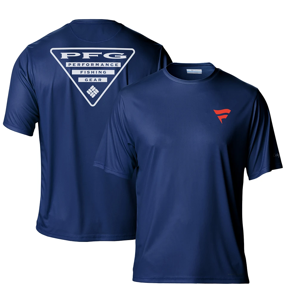 Men's Columbia Navy Fanatics Omni-Shade Terminal Tackle T-Shirt