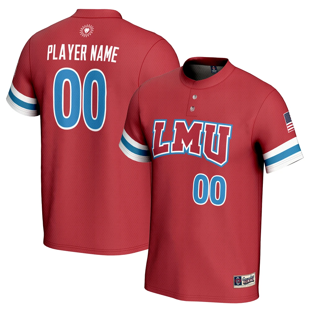 Unisex GameDay Greats Crimson Loyola Marymount Lions NIL Pick-A-Player Softball Lightweight Jersey