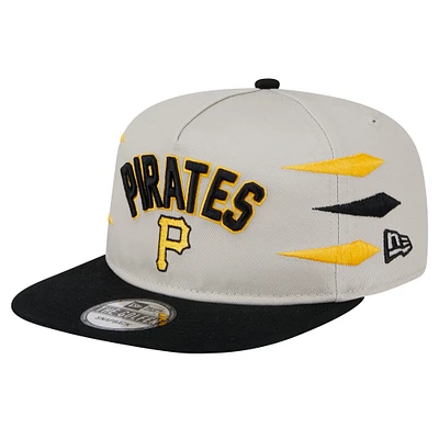 Men's New Era Cream Pittsburgh Pirates Iron Golfer Snapback Hat