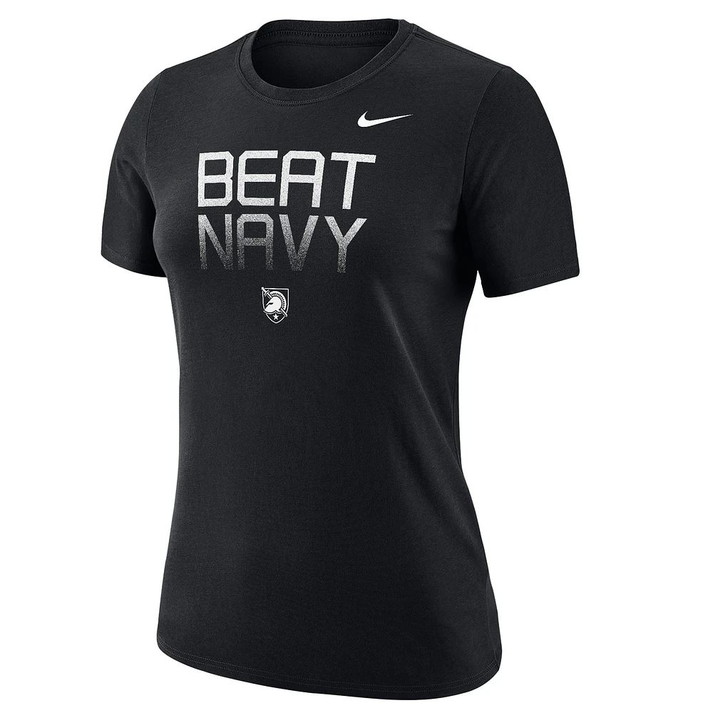 Women's Nike Black Army Black Knights 2024 Rivalry Collection Beat Navy Legend Performance T-Shirt