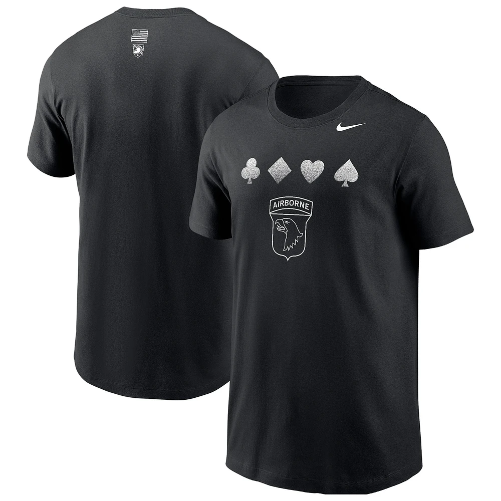 Youth Nike Black Army Black Knights 2024 Rivalry Collection Airborne T-Shirt