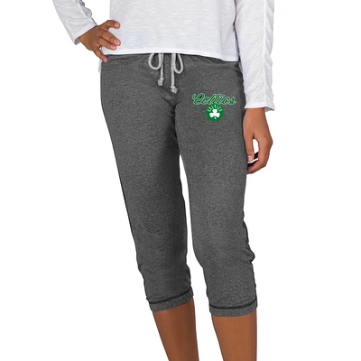 Women's Concepts Sport Charcoal Boston Celtics Quest Knit Capri Pants