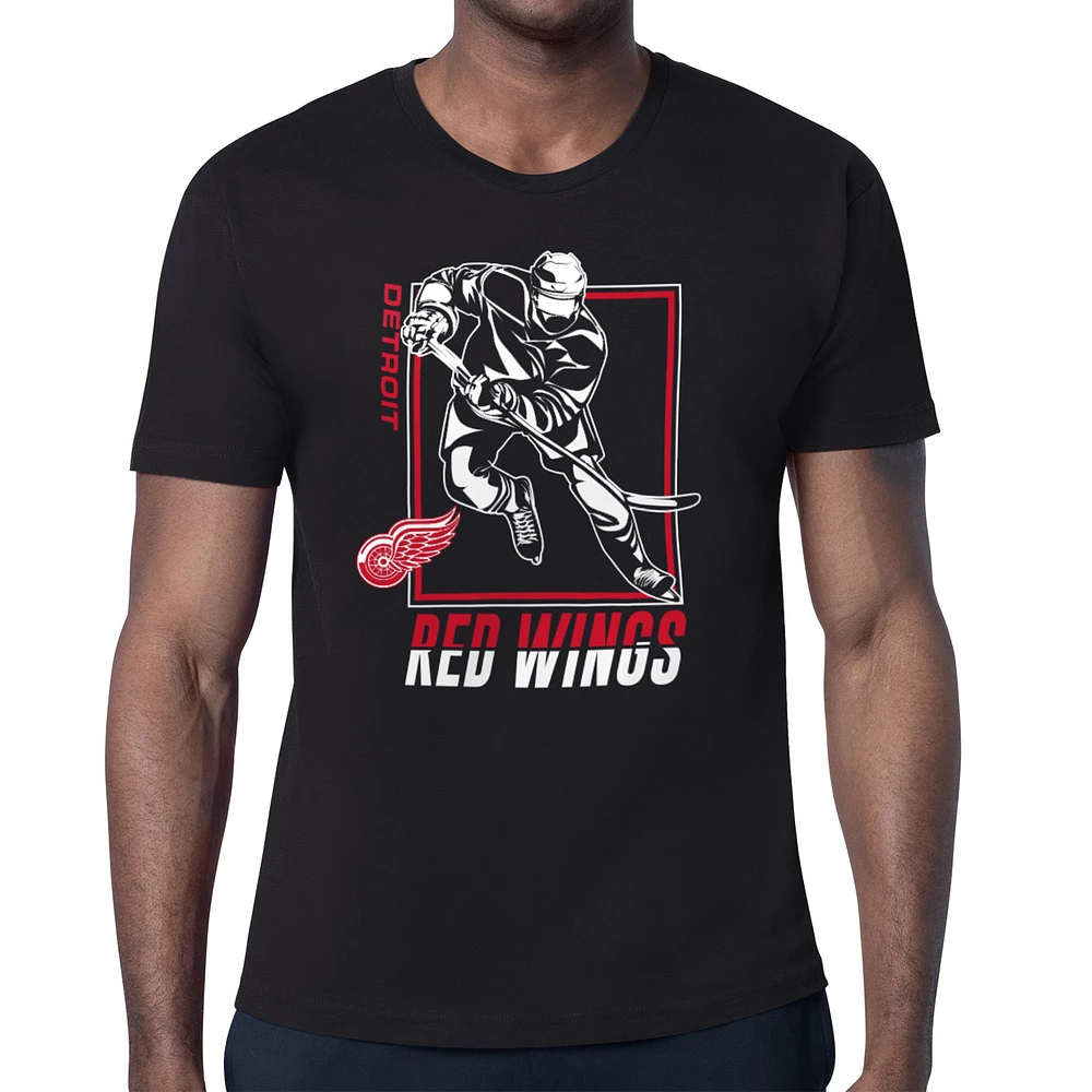 Men's Starter Detroit Red Wings Player Grid T-Shirt