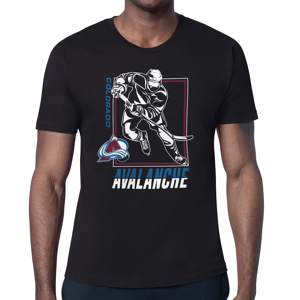 Men's Starter Colorado Avalanche Player Grid T-Shirt