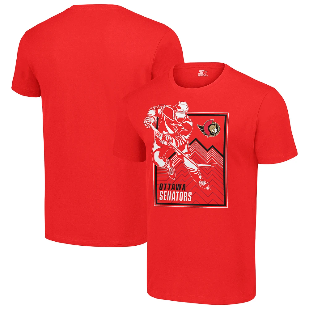 Men's Starter Ottawa Senators Player Grid T-Shirt