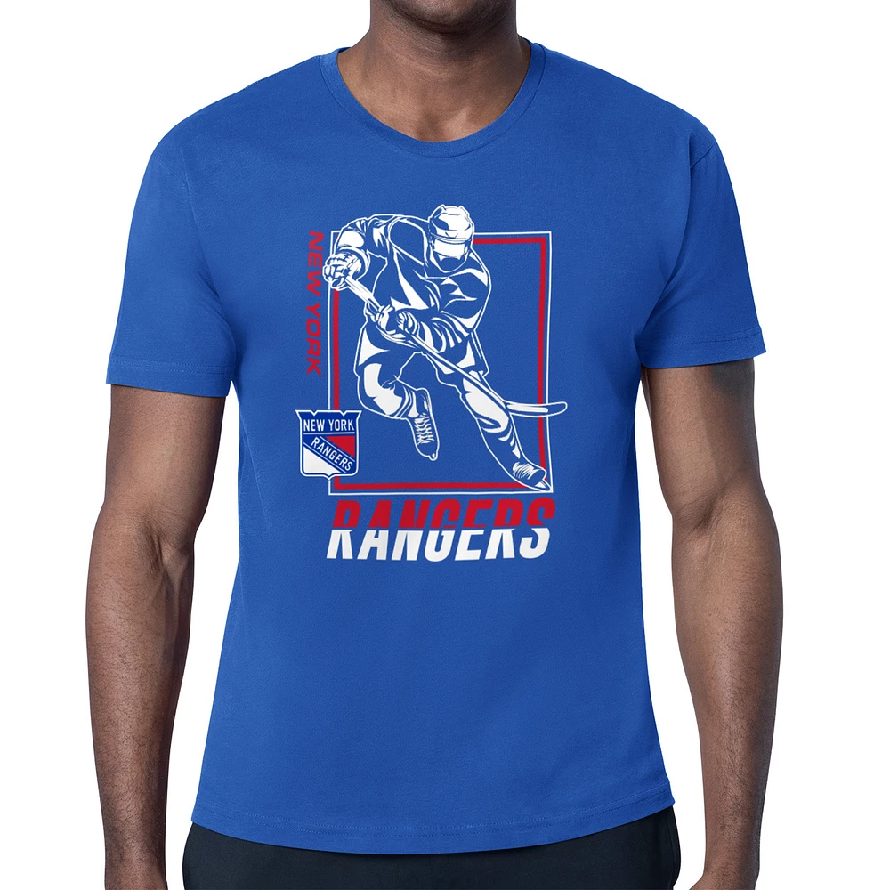 Men's Starter New York Rangers Player Grid T-Shirt