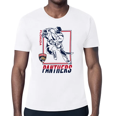 Men's Starter White Florida Panthers Player Grid T-Shirt