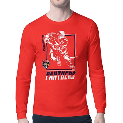 Men's Starter Florida Panthers Player Grid Long Sleeve T-Shirt