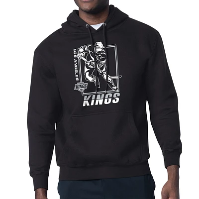 Men's Starter Los Angeles Kings Player Grid Fleece Pullover Hoodie
