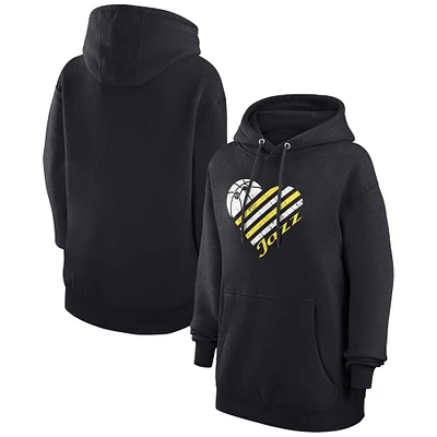 Women's G-III 4Her by Carl Banks Utah Jazz Heart Pullover Hoodie