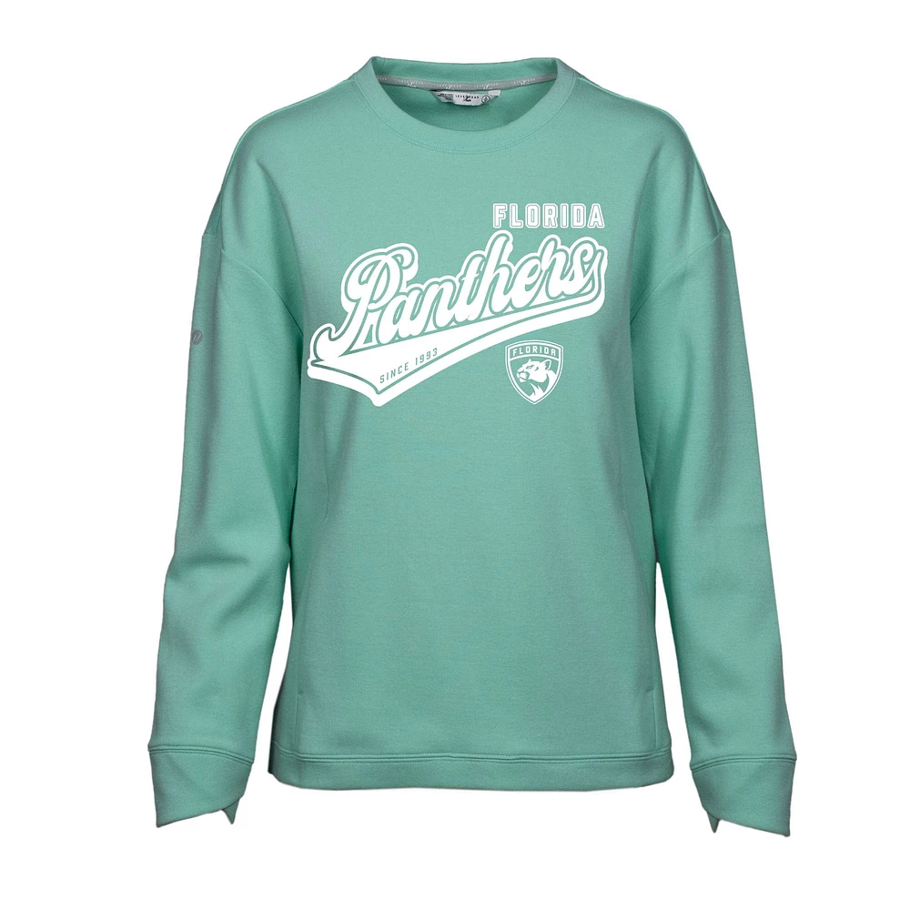 Women's Levelwear Mint Florida Panthers Fiona Sweep Pullover Sweatshirt