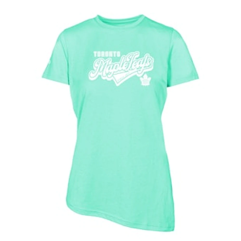 Women's Levelwear Mint Toronto Maple Leafs Birch Sweep T-Shirt