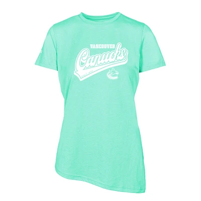 Women's Levelwear Mint Vancouver Canucks Birch Sweep T-Shirt