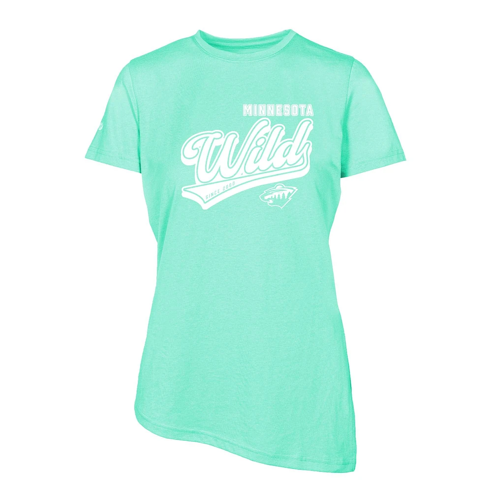 Women's Levelwear Mint Minnesota Wild Birch Sweep T-Shirt