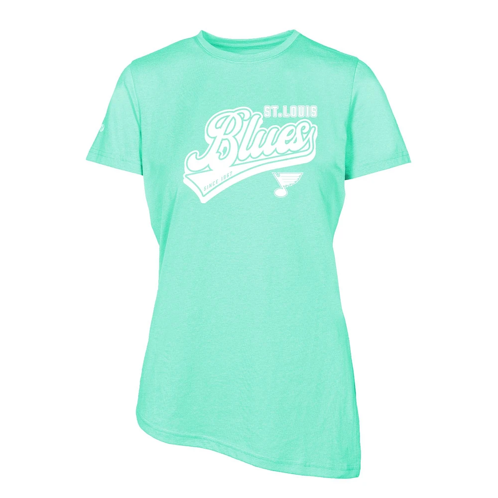 Women's Levelwear Mint St. Louis Blues Birch Sweep T-Shirt