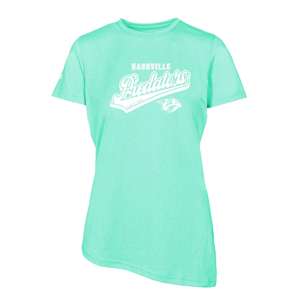 Women's Levelwear Mint Nashville Predators Birch Sweep T-Shirt