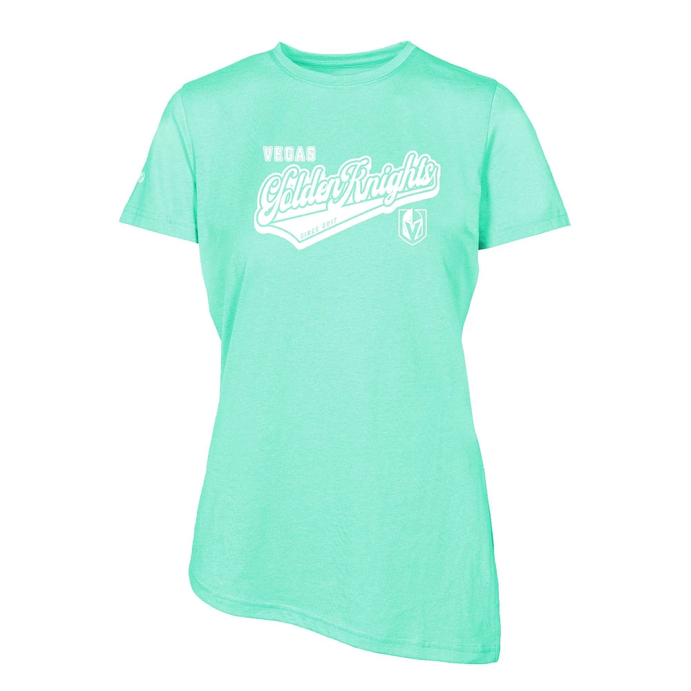 Women's Levelwear Mint Vegas Golden Knights Birch Sweep T-Shirt