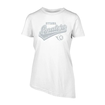 Women's Levelwear White Ottawa Senators Birch Sweep T-Shirt