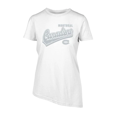 Women's Levelwear White Montreal Canadiens Birch Sweep T-Shirt