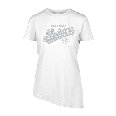 Women's Levelwear White Nashville Predators Birch Sweep T-Shirt