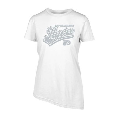 Women's Levelwear White Philadelphia Flyers Birch Sweep T-Shirt