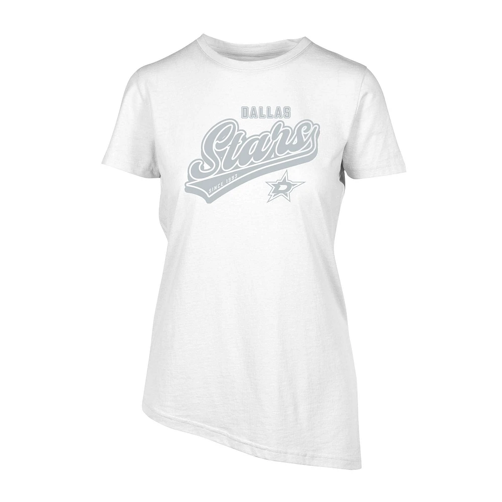 Women's Levelwear White Dallas Stars Birch Sweep T-Shirt