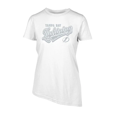 Women's Levelwear White Tampa Bay Lightning Birch Sweep T-Shirt