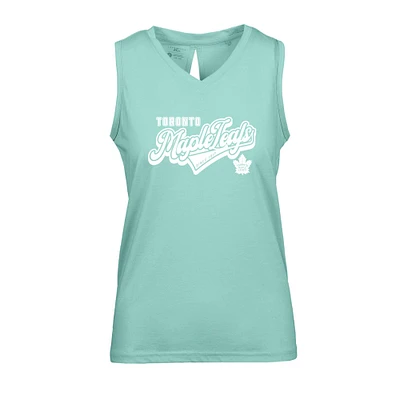 Women's Levelwear Mint Toronto Maple Leafs Paisley Sweep V-Neck Tank Top