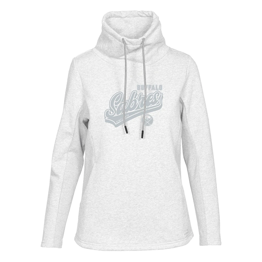 Women's Levelwear Oatmeal Buffalo Sabres Loop Sweep Pullover Hoodie