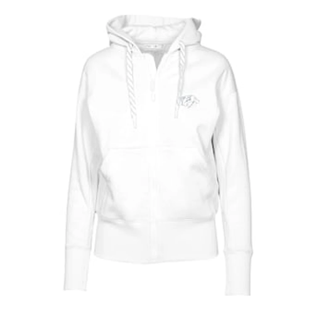 Women's Levelwear White Nashville Predators Gardinia Core Full-Zip Hoodie Jacket