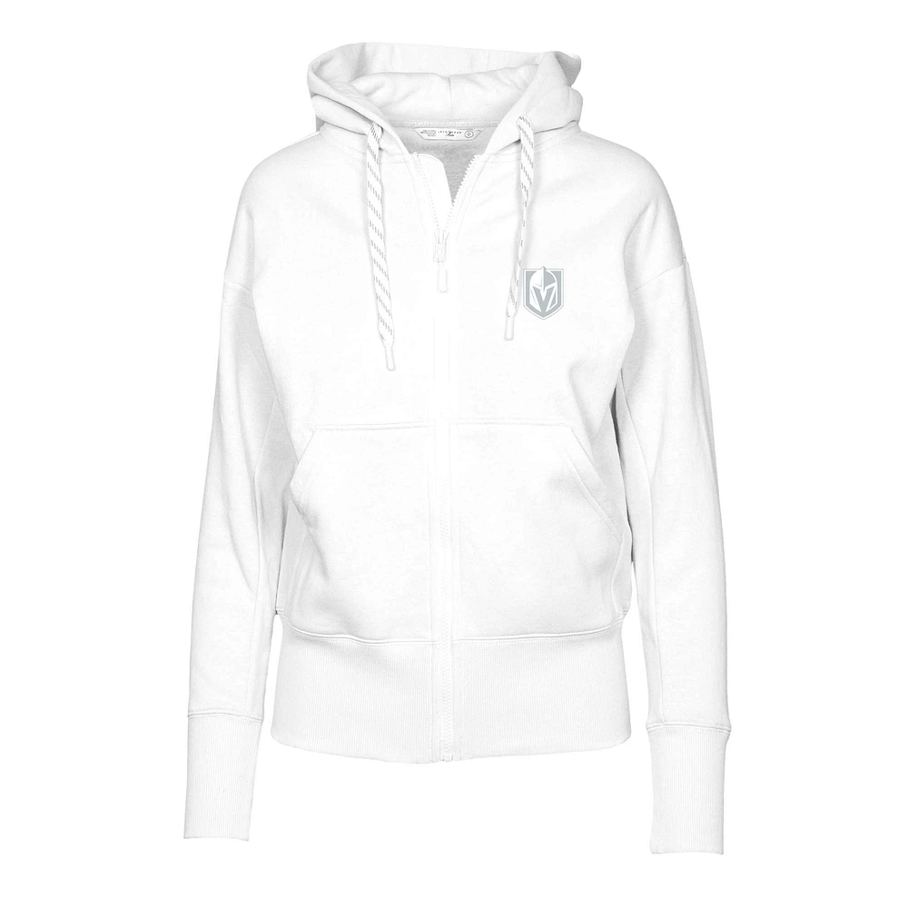 Women's Levelwear White Vegas Golden Knights Gardinia Core Full-Zip Hoodie Jacket