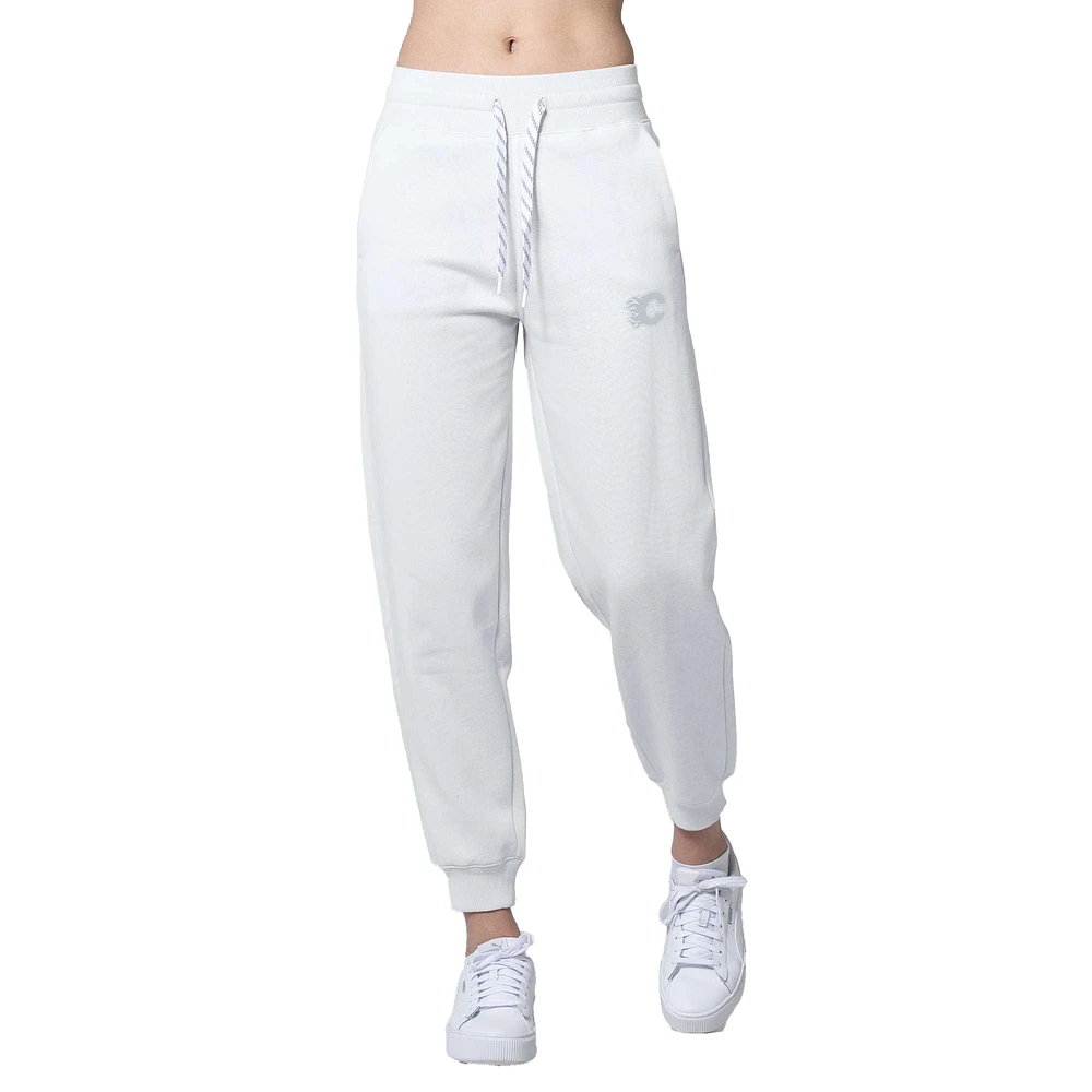 Women's Levelwear White Calgary Flames Gardinia Core Sweatpants