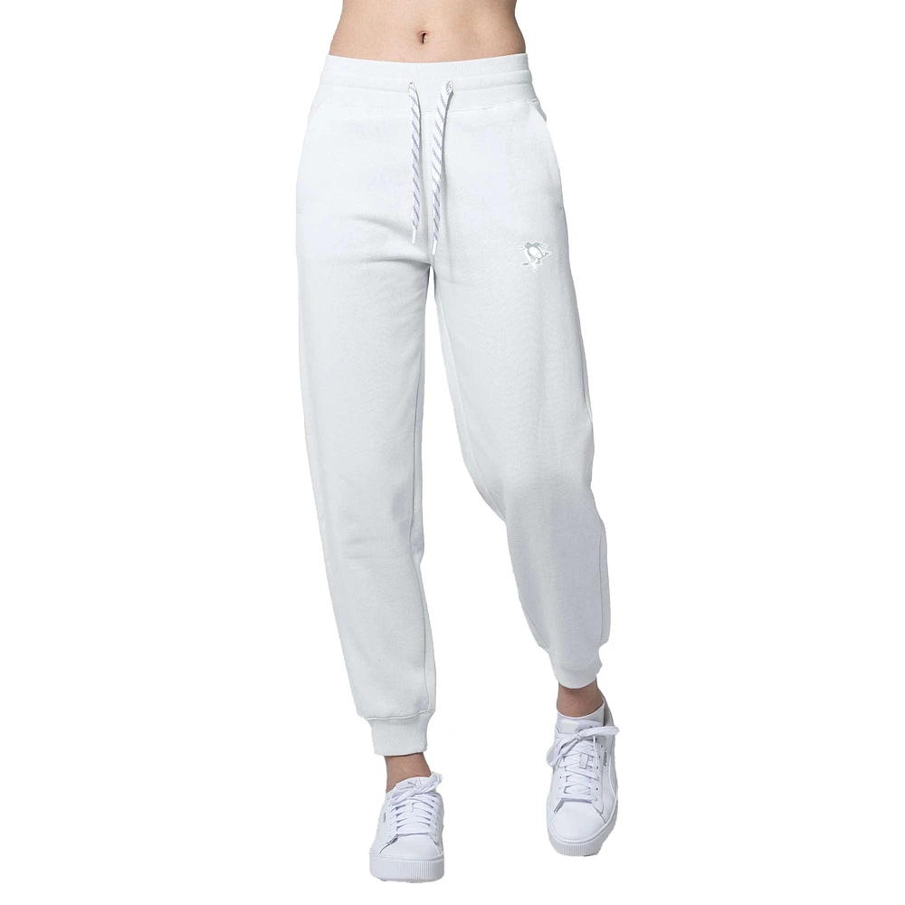Women's Levelwear White Pittsburgh Penguins Gardinia Core Sweatpants