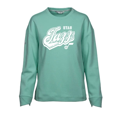 Women's Levelwear Mint Utah Jazz Fiona Sweep Pullover Sweatshirt
