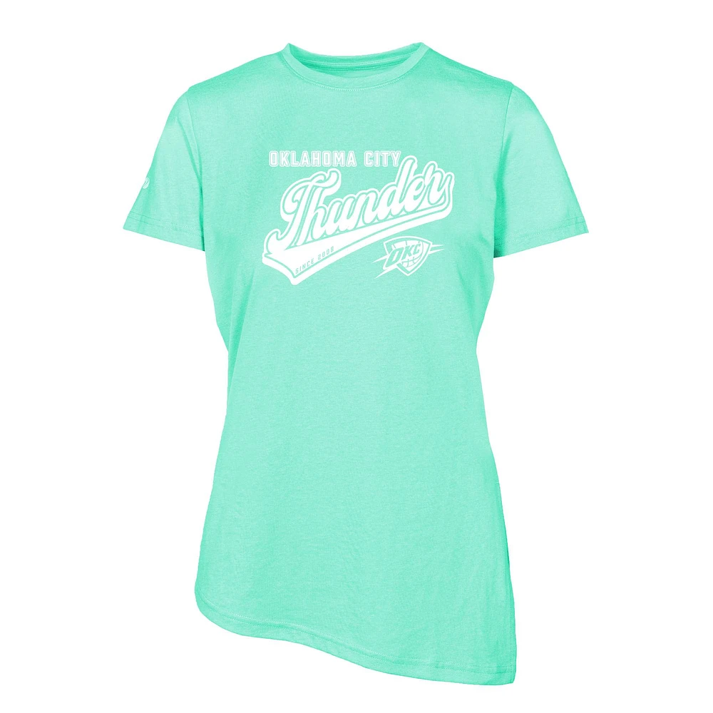 Women's Levelwear Mint Oklahoma City Thunder Birch Sweep T-Shirt