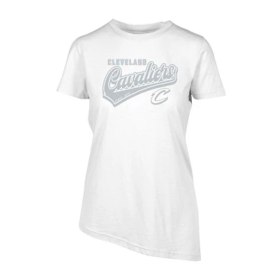 Women's Levelwear White Cleveland Cavaliers Birch Sweep T-Shirt