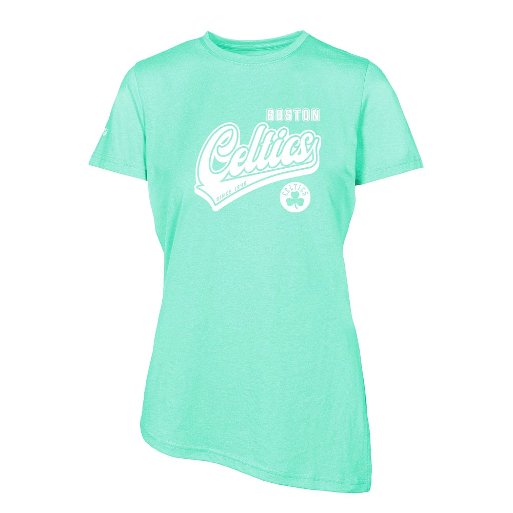 Women's Levelwear Mint Boston Celtics Birch Sweep T-Shirt