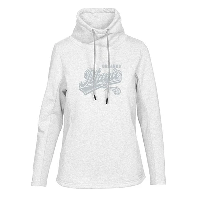 Women's Levelwear Cream Orlando Magic Loop Sweep Pullover Sweatshirt