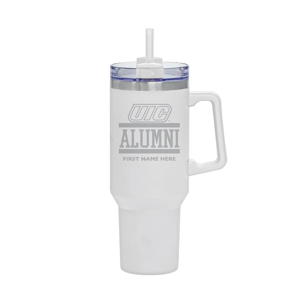 UIC Flames 40oz. Rocky Alumni Personalized Tumbler