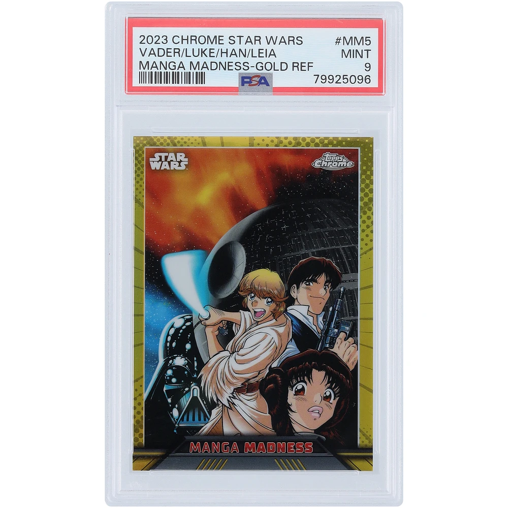 Star Wars 2023 Topps Chrome Manga Madness Gold Refractor #MM-5 #3/50 PSA Authenticated 9 Card