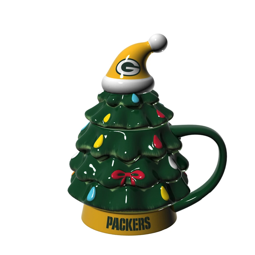 Green Bay Packers 14oz. Christmas Tree Mug With Lid