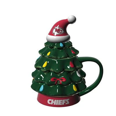 Kansas City Chiefs 14oz. Christmas Tree Mug With Lid